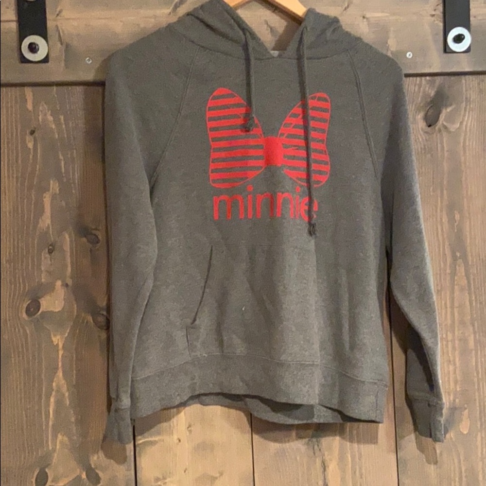 DISNEY MinnieMouse sweatshirt. Red and gray.